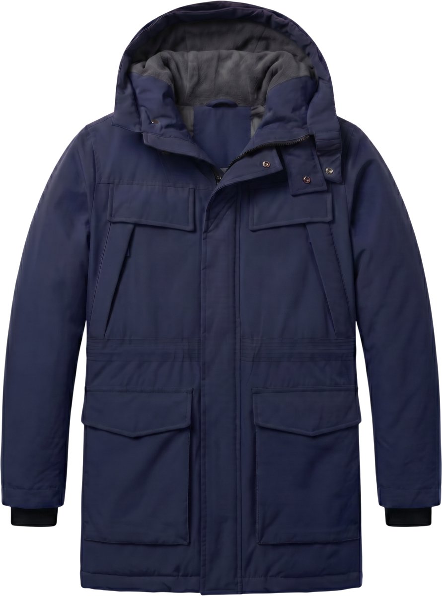 Parka Heren - Heren Winterjassen Volwassen - LF891 - Blauw - Maat XS
