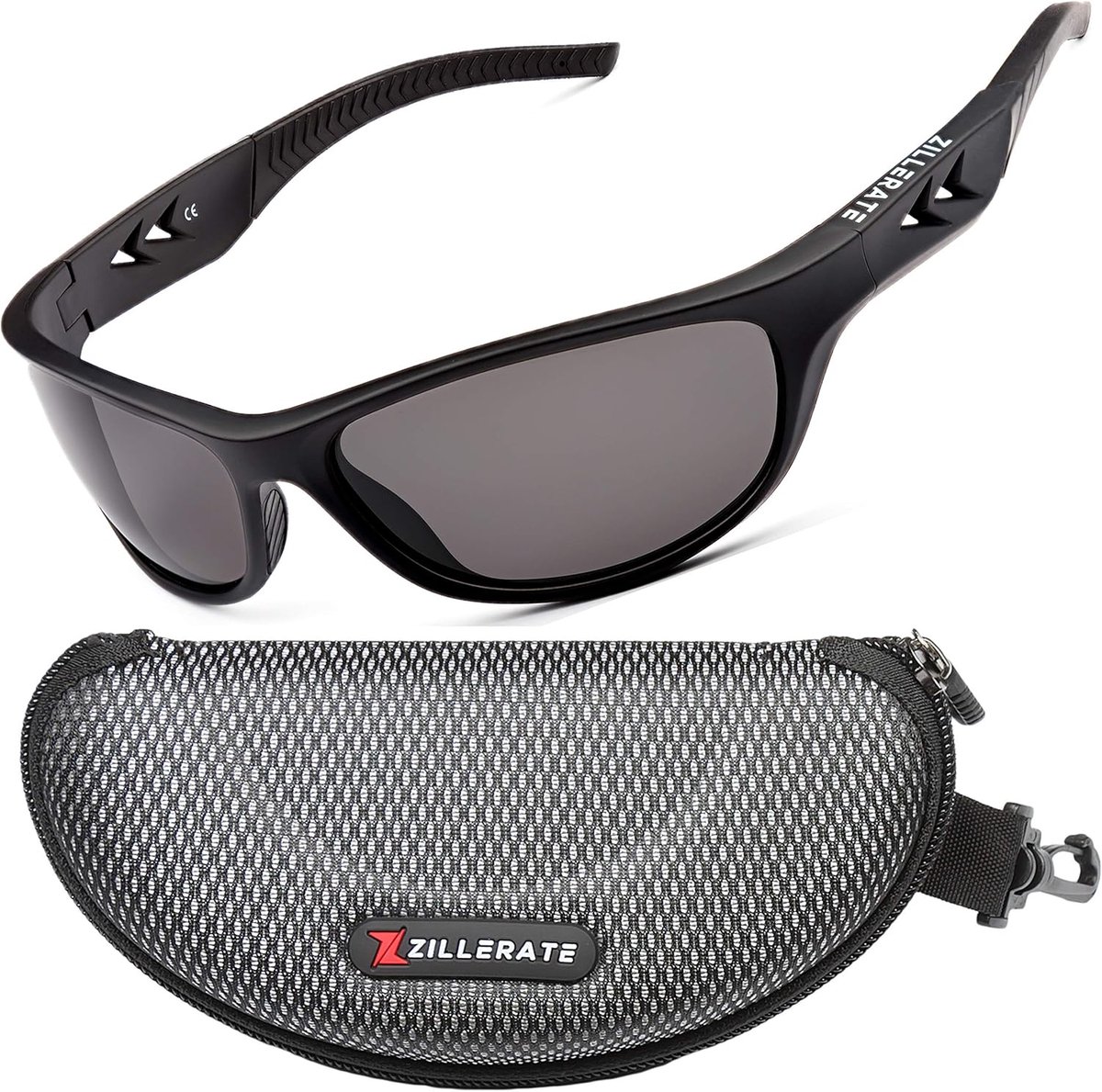 SnelShoppen - Gepolariseerde Zonnebril Heren en Dames, Sportzonnebril UV400 Bescherming, TR90 Montuur, Ideaal voor Rijden, Fietsen, Golf, Vissen, Hard