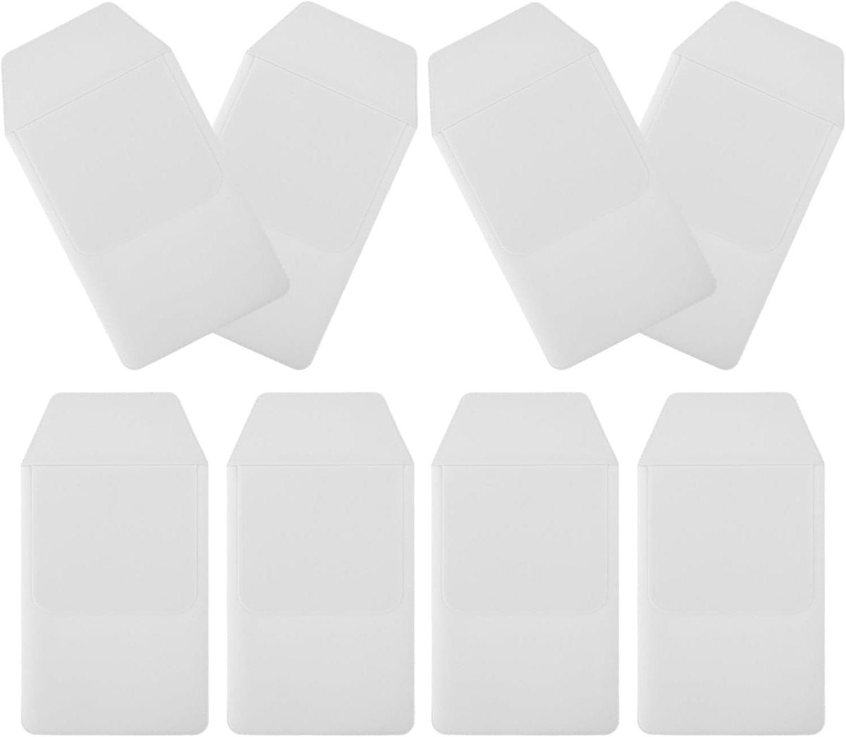Pen Pocket Protectors - Zakbeschermers Pennen - Kleding Schoon Houden - Inktbestendig PVC - 8 Stuks - Wit