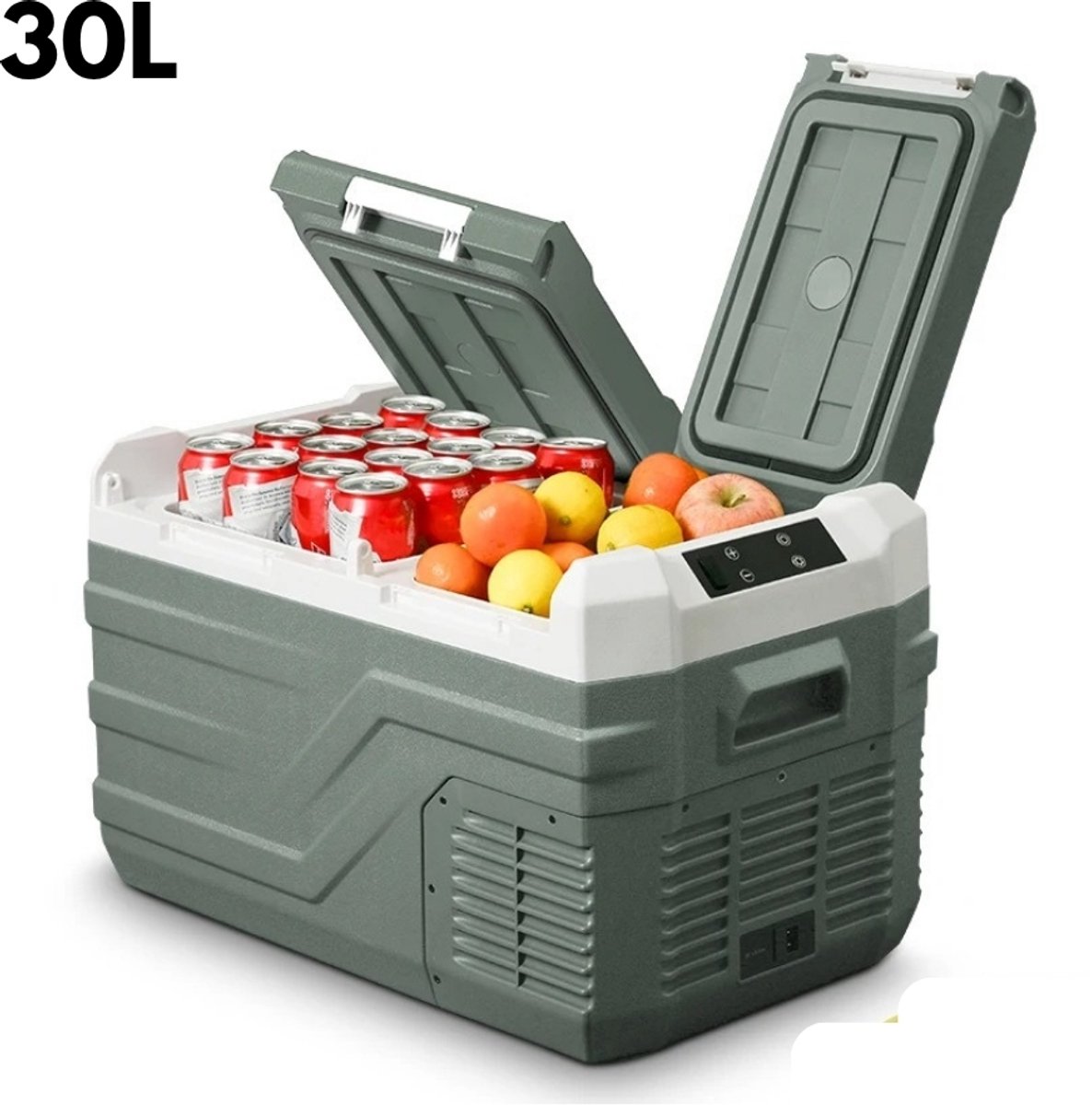 Joorly Mini Koelkast - Electrische Koelbox - Elektrische Vriesbox - Koelbox Elektrisch 12v 230 volt - Koelbox Auto - 30 Liter - 61.8 x 37.6 x 44.2 cm