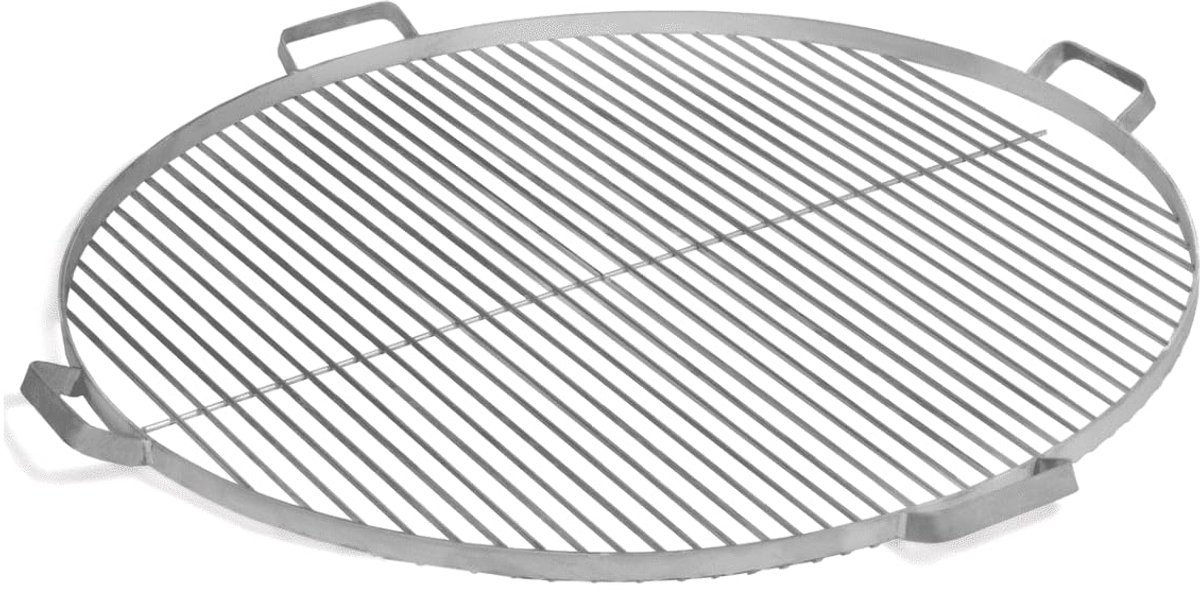 Dailygoods - Grillrooster met Handvatten voor Vuurschaal 70 cm - Roestvrij Staal