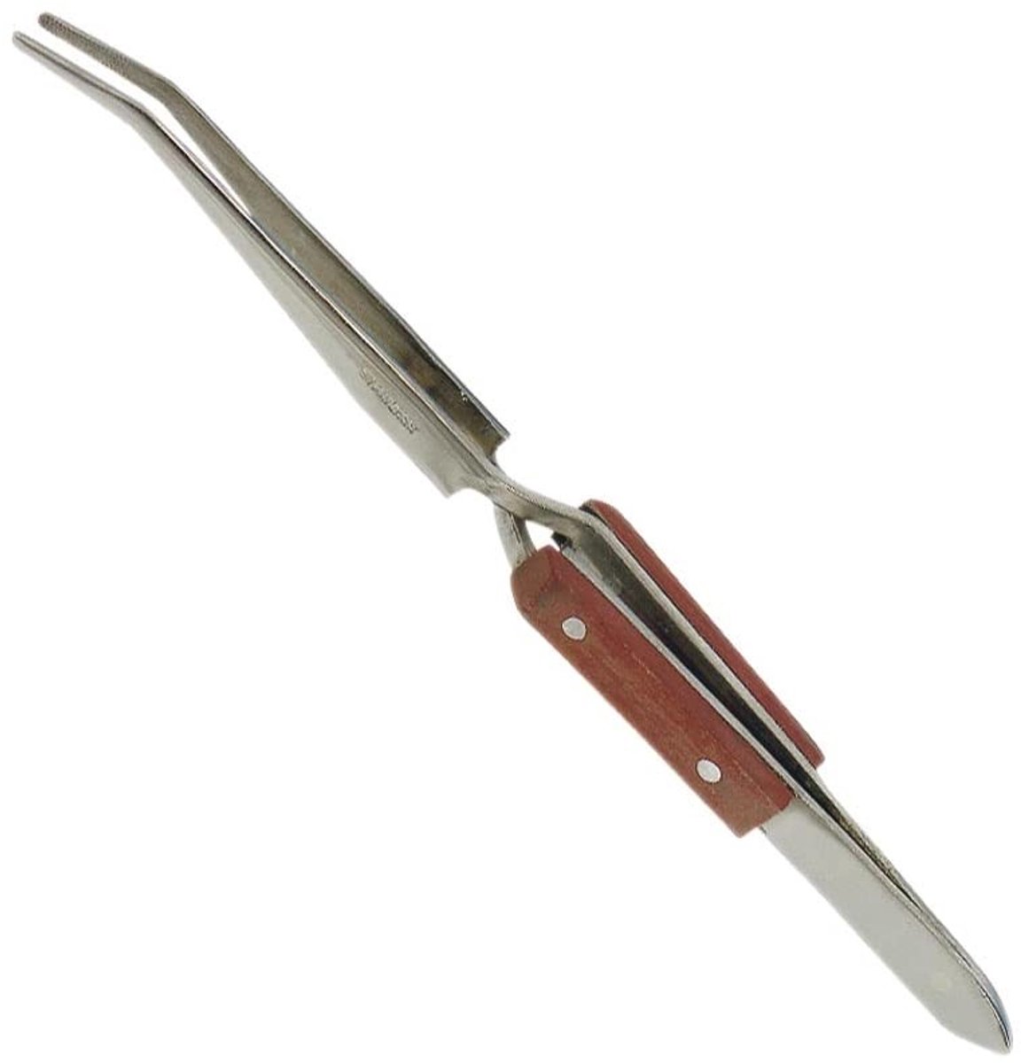 Dailygoods - Soldering Tweezers Curved 160mm - Professionele Juweliersgereedschap