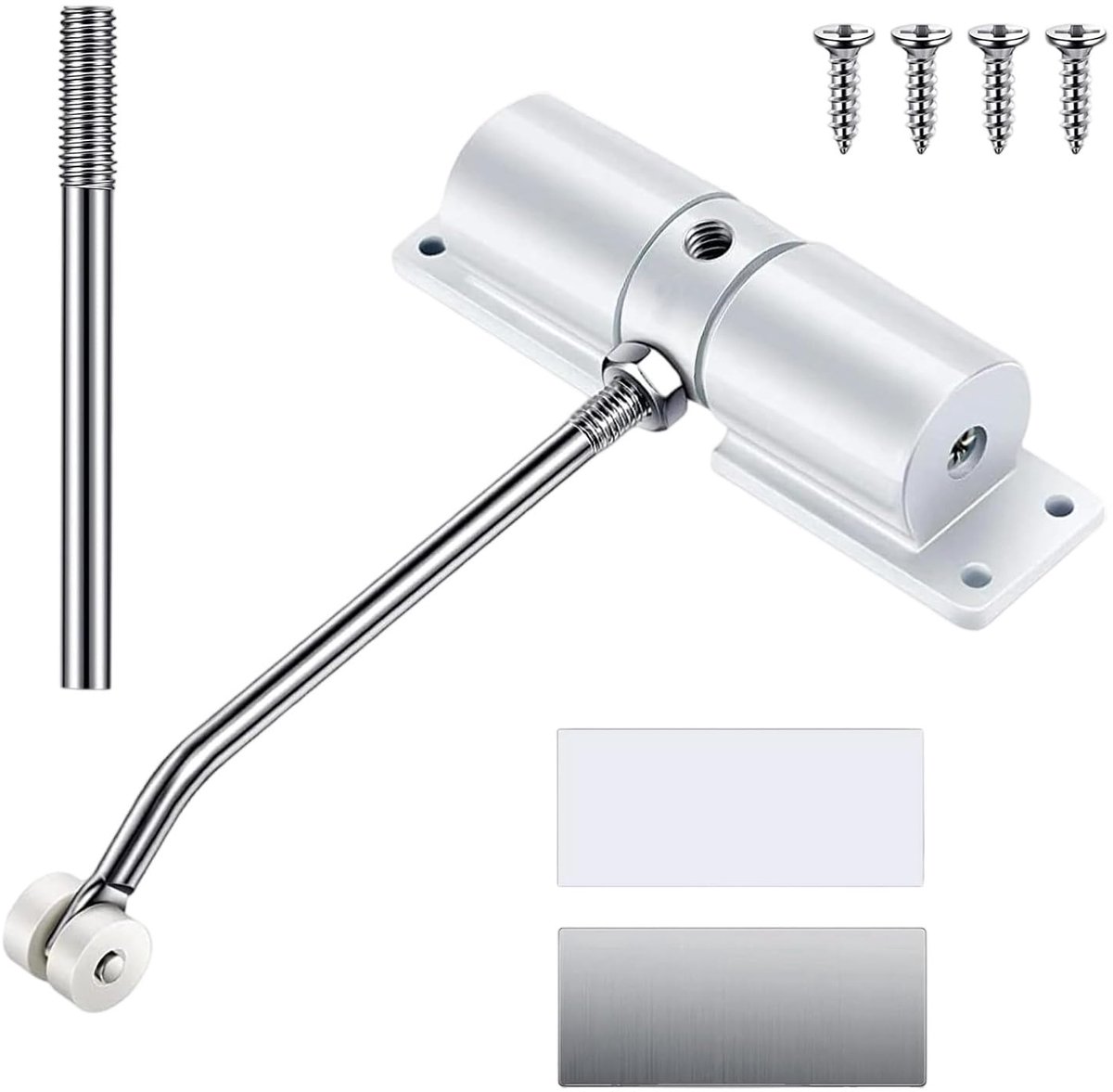 Dailygoods - Automatische Deursluiter met Instelbare Kracht - Zinklegering voor Binnendeuren