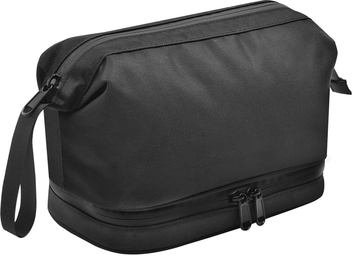 Dailygoods - Toilettas voor Mannen - Zwart - Inclusief Armband