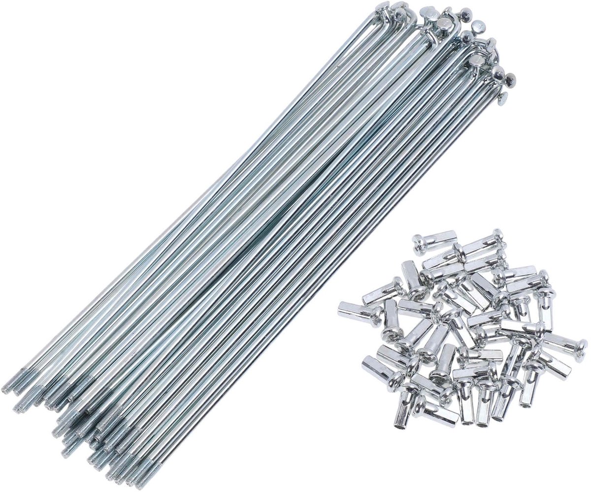 Dailygoods - Set van 38 Stuks 12G Fiets Spaken 170mm van Gegalvaniseerd Koolstofstaal