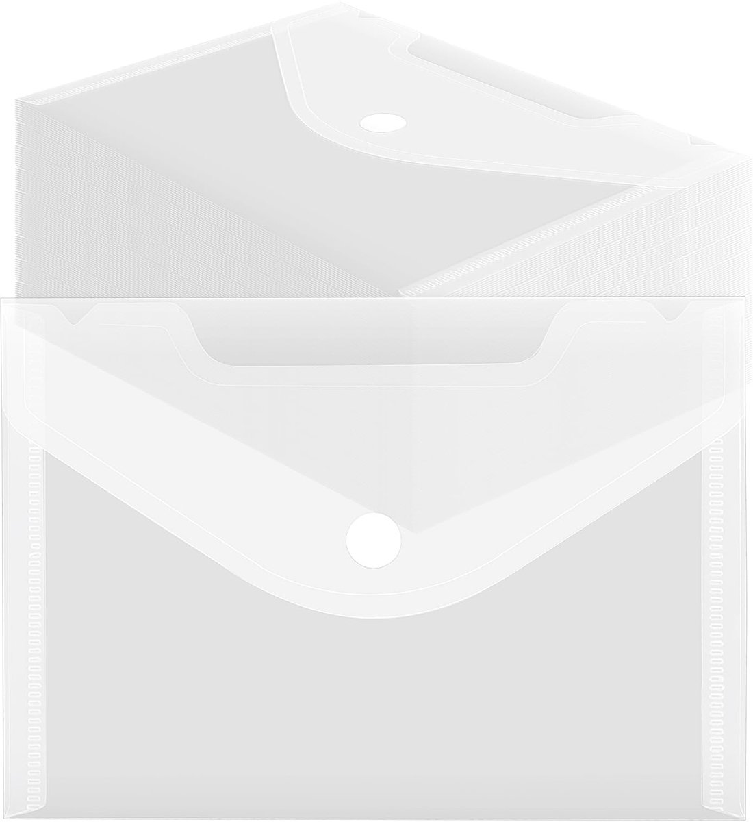 Dailygoods - 100 Pack A6 Transparante Plastic Enveloppen voor Documenten