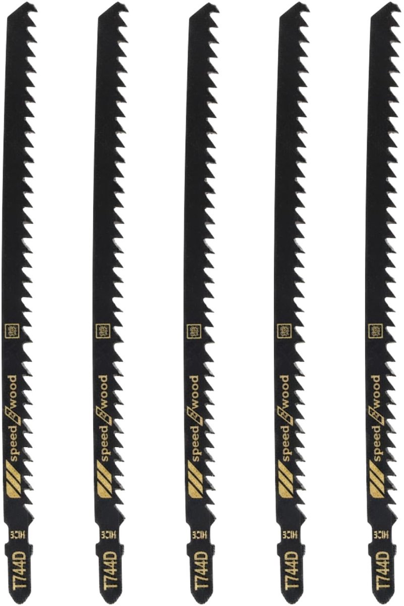 Dailygoods- Decoupeerzaagbladen 180 mm - 10 stuks - T-schacht - Hout/Metaal - Snel snijden - Schone zaagresultaten - Zaagbladen