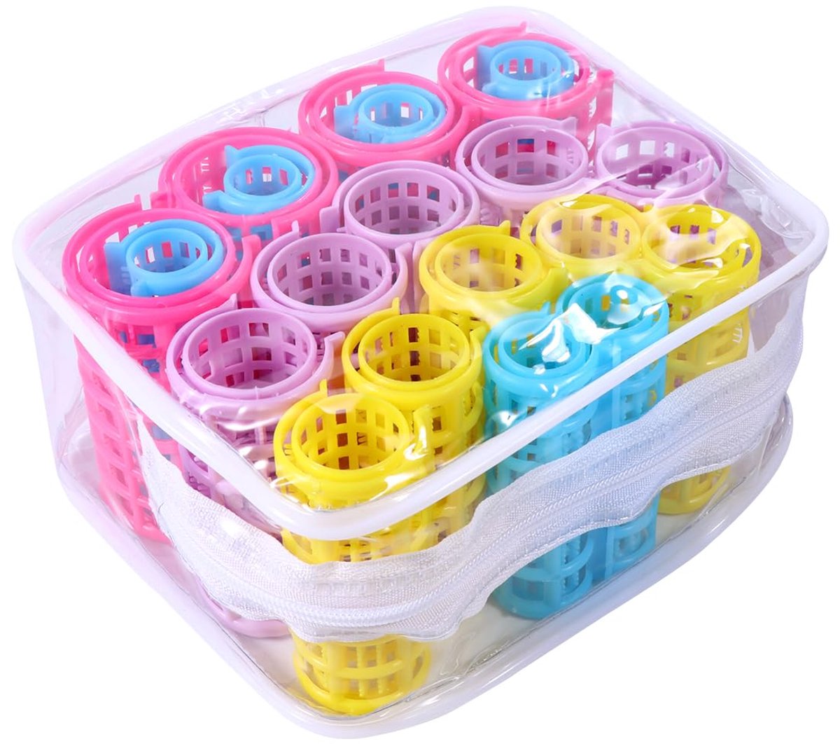 Dailygoods - Haarrollen - Krulspelden voor Haarstijl - Multicolor - Duurzaam en Mooi - Onmisbare Gereedschappen - Geschikt voor Thuisgebruik - 20 Stuks