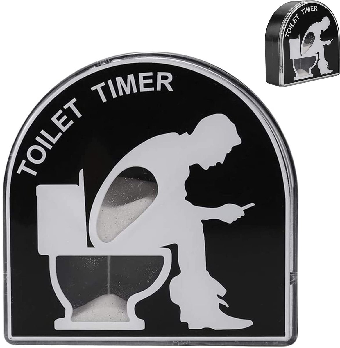 Dailygoods - 5 Minuten Zandloper Toilet Timer - Grappige Timing Tool voor Huis en Tuin, Perfect Cadeau voor Vaderdag