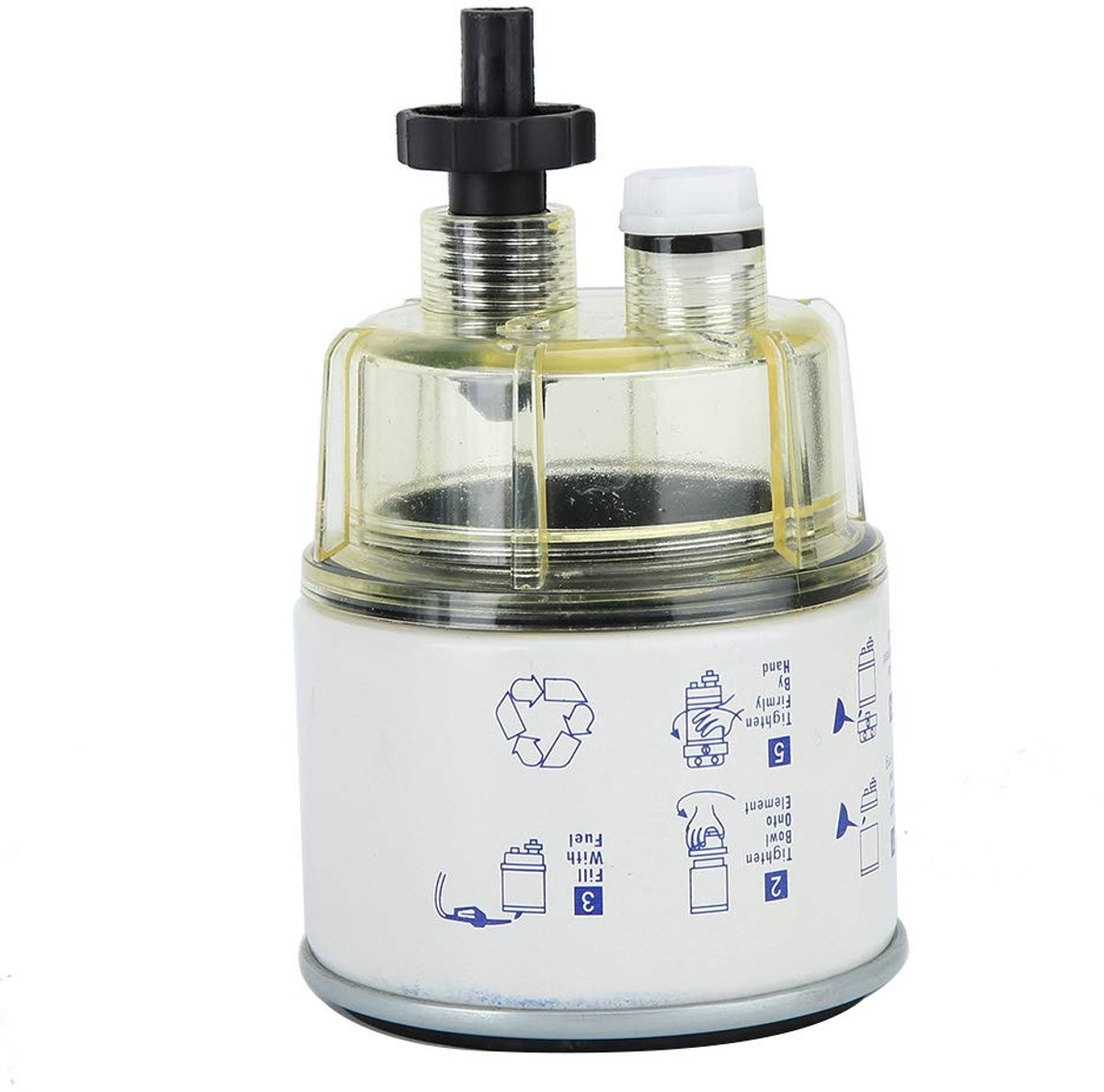 Dailygoods - Universele Brandstoffilter R12T - Water Scheider voor Boot en Jacht