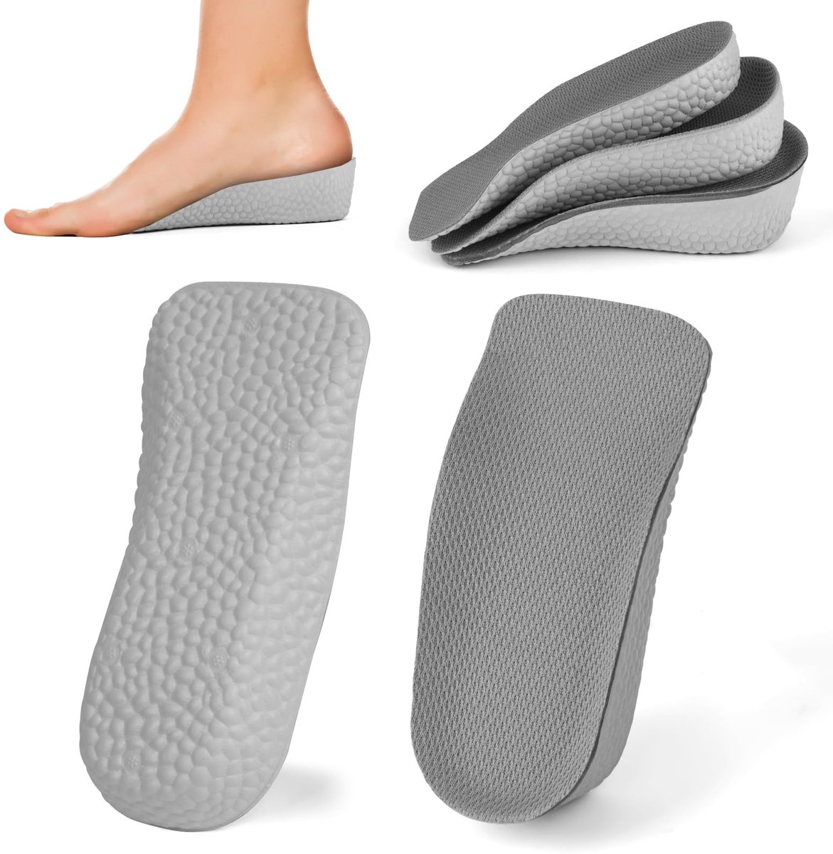 Dailygoods - Hoogte Verhoging Zolen - Ademend Hielzolen voor Mannen en Vrouwen