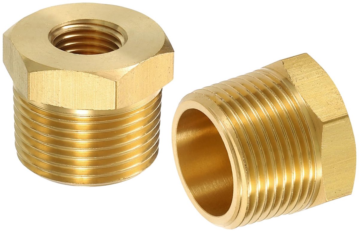 Dailygoods - Messing Reducer Adapter 3/4 naar 1/4 - Voor Water, Gas en Olie