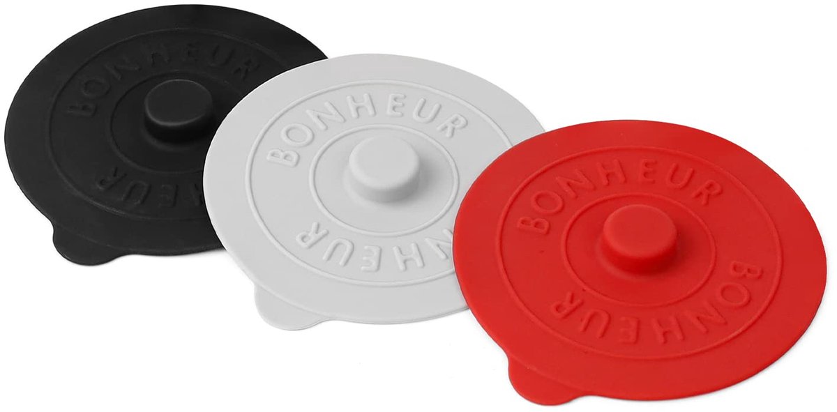 Dailygoods - Drinkglazen Deksel 3 Stuks - Herbruikbare Siliconen Deksel voor Glazen