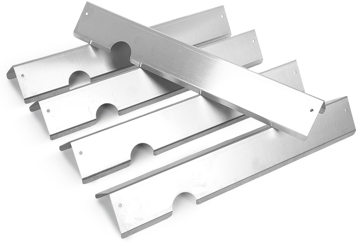 Dailygoods - 5 Aroma Rails voor W-e-b-e-r Genesis II/LX Grills - Vervangingsset