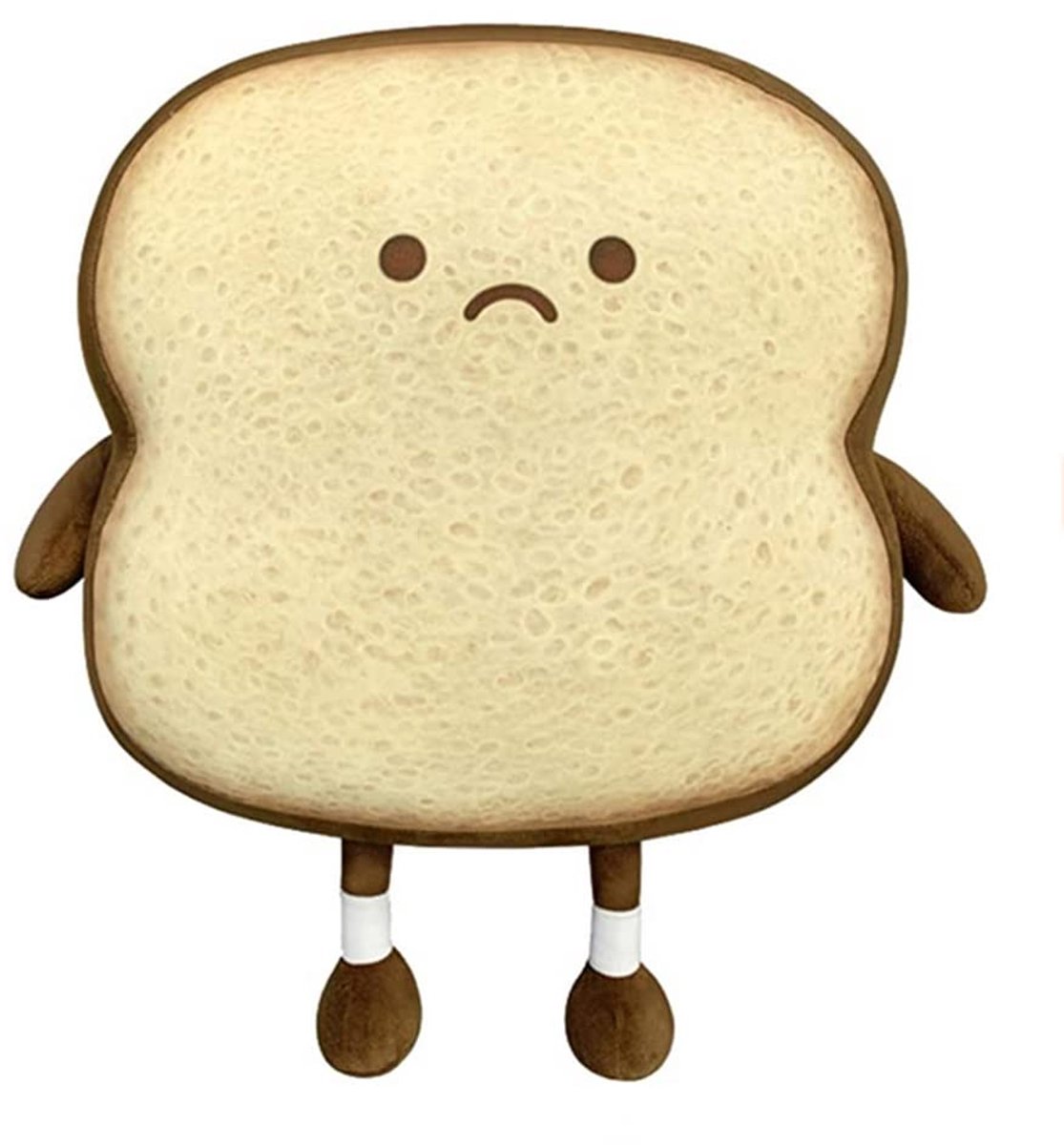 Dailygoods - Pluche Toast Kussen - Grappig Speelgoed Kussen voor Decoratie