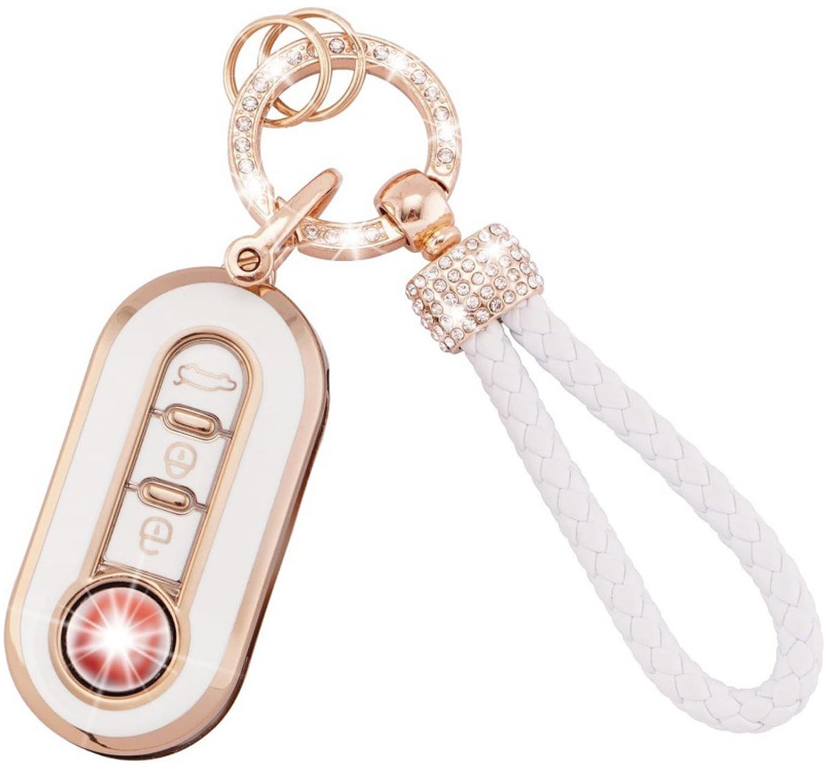Dailygoods - Autosleutelhoes voor Fiat Modellen - Bescherming en Stijl