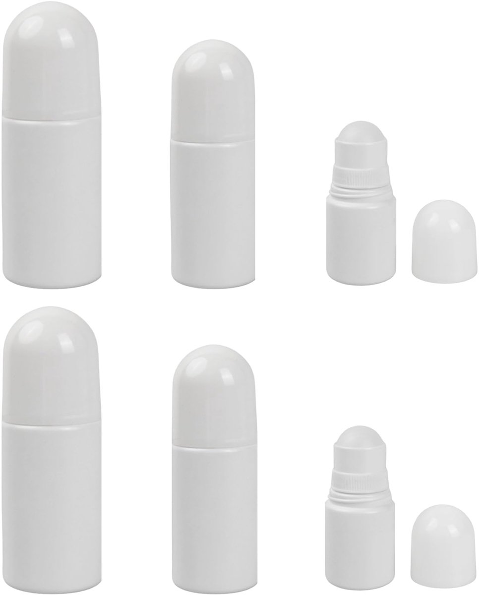 Dailygoods - Set van 6 Lege Plastic Roll-On Flessen - Navulbare Aromatherapie Flessen