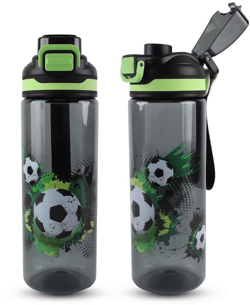 Dailygoods- Drinkfles 650 ml - Lekvrij - Schokbestendig - One-touch-opening - BPA-vrij - Geschikt voor school/sport - Waterfles