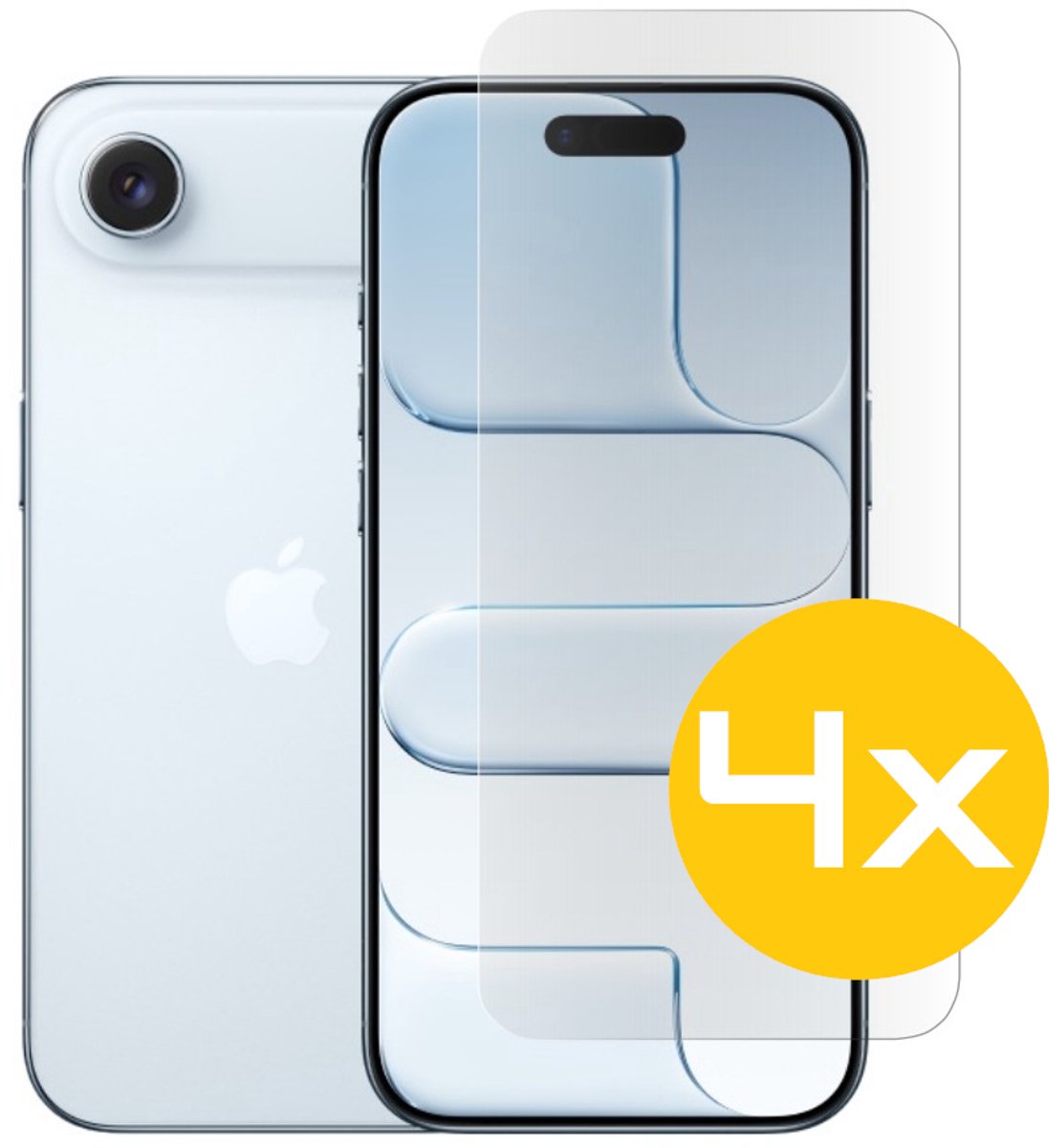 Screenprotector Geschikt Voor iPhone Air - Glasplaat - Tempered Glass - 4 Stuks