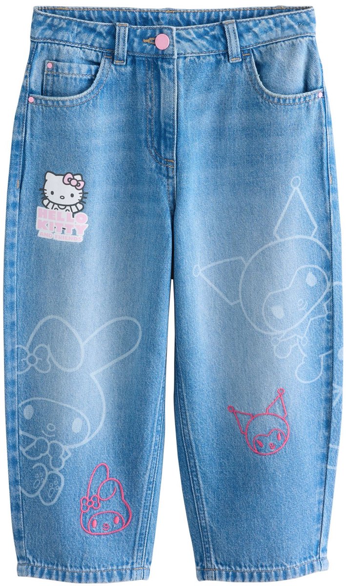 Next - Meisjes - Barrel jeans - Blauw