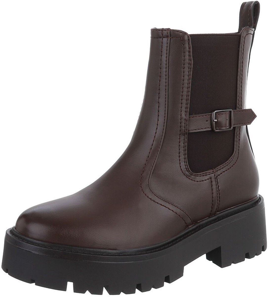 Enkellaars - profielzool en gesp - dames Mt:36