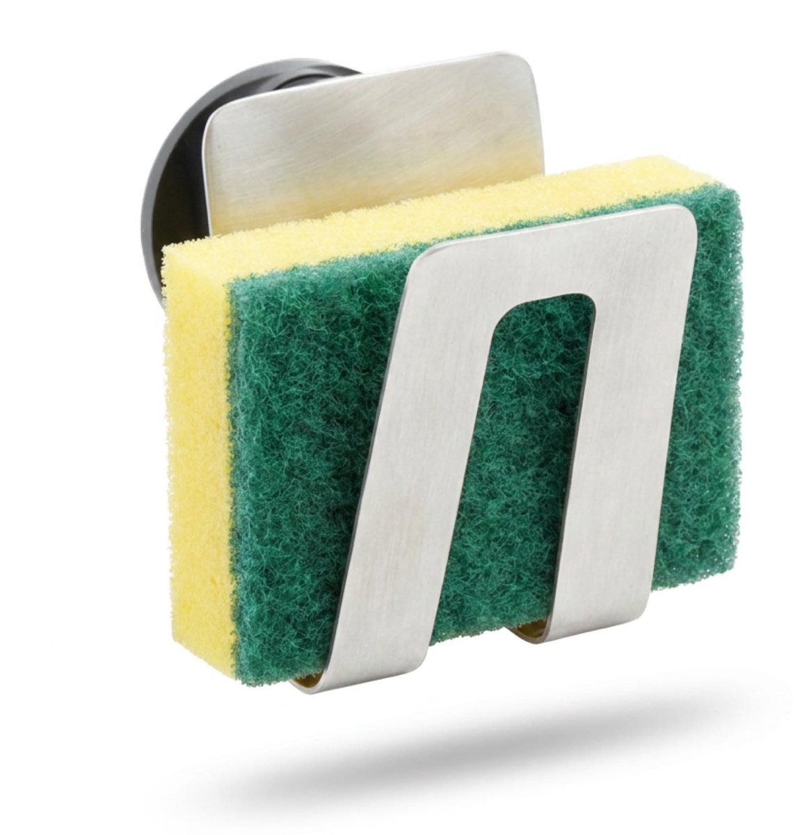SnelShoppen - Magnetische Sponshouder voor Aanrecht - Milieuvriendelijk Bio-Composiet Materiaal - Sterke Magnetische Achterkant - Ideaal voor Staal, M