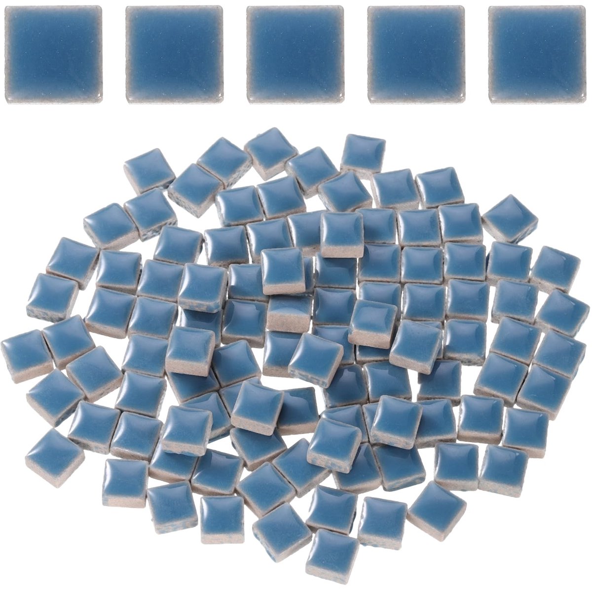 Dailygoods - 100g Vierkante Mozaïektegels - Kleurige Keramische Tegels voor Creatieve Projecten