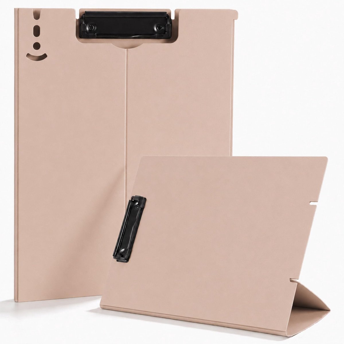 Staande Clipboard A4 met Standaard - Opvouwbare Documenthouder met Metalen Klem - Verstelbare Schrijfmap en Bureau Organizer voor School Kantoor Vergadering en Studie - Roze