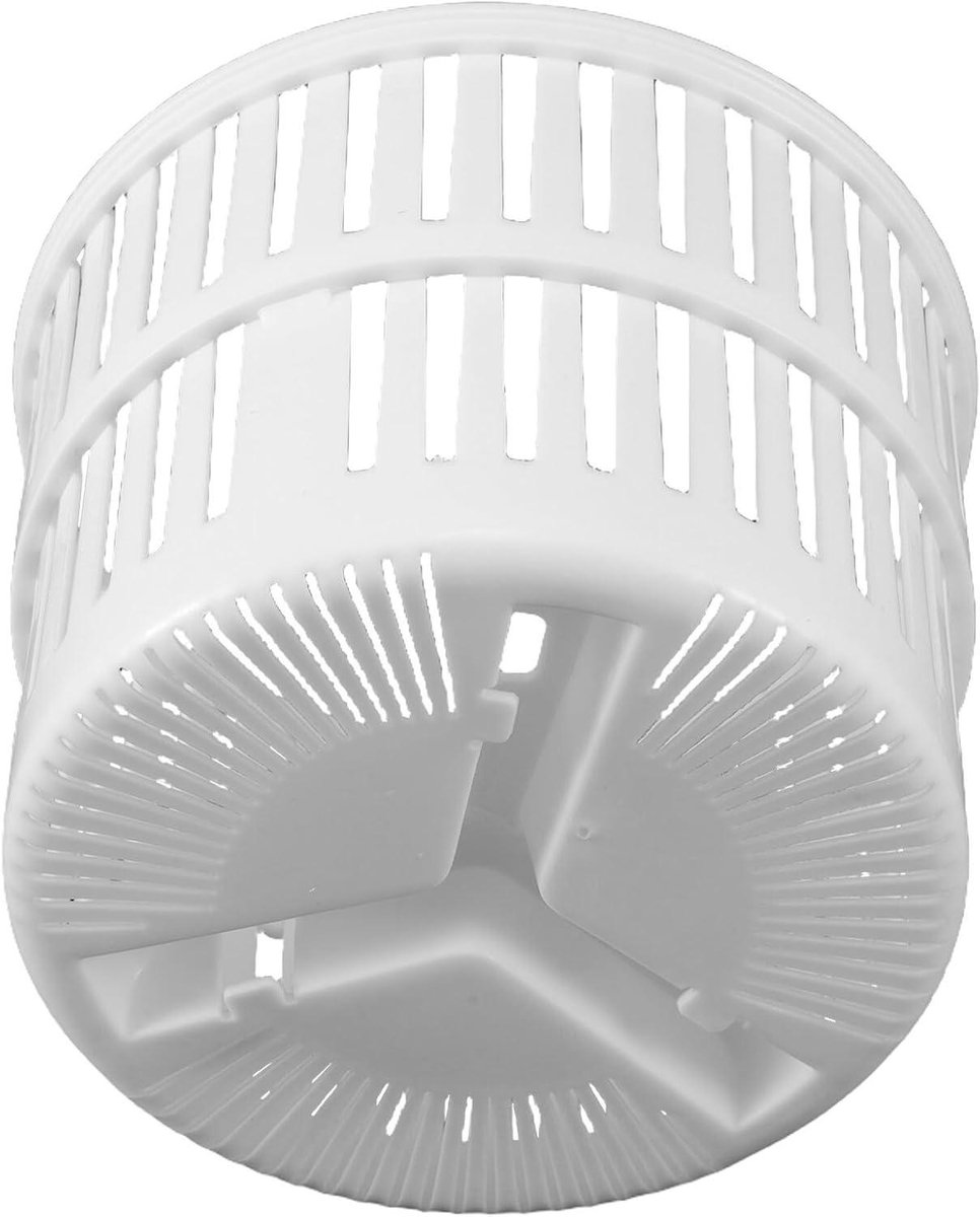Opvouwbare Centrifuge Wasmand - Wasmachine Korftje - Efficiënt Afwateren - Ruimtebesparend Ontwerp - 16 x 16 x 12 cm - Wit