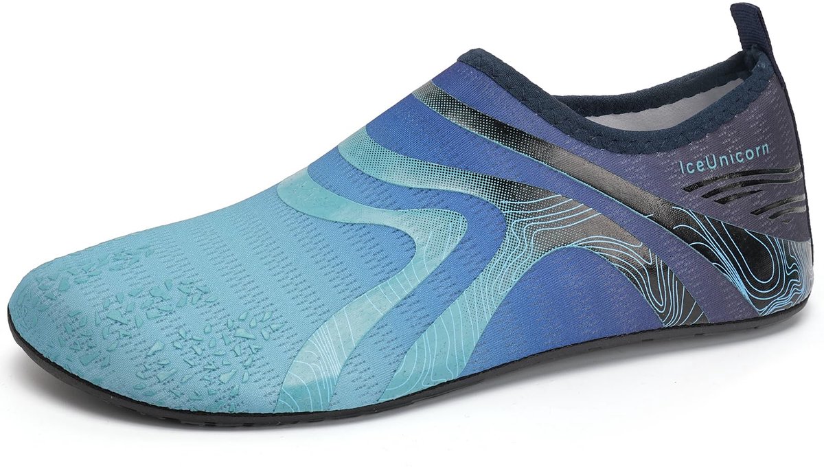 SnelShoppen - IceUnicorn Zwemwaterschoenen Heren Dames Zomer Zwemschoenen Duikschoenen Strand Surfen Maat 44/45 EU Ideaal voor Vakantie en Wateractivi