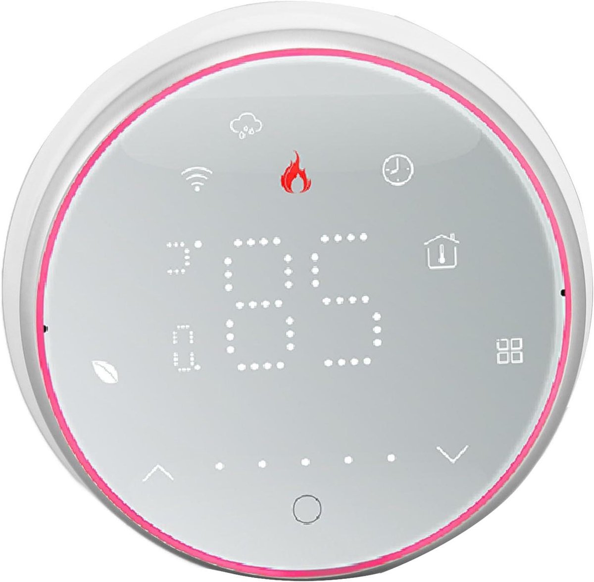 Slimme Thermostaat - Programmeerbare Thermostaat - Energiebesparing - Nauwkeurige Temperatuurregeling - 13 mm Paneel - Wit