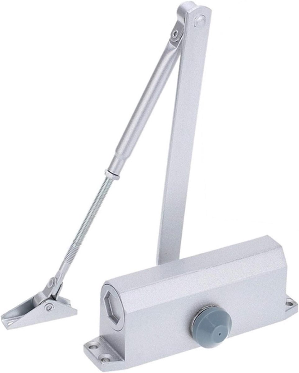 Automatische Deurcloser - Deurveer Deurdemper - Veiligheid Thuis - Verstelbare Sluitsnelheid - Tot 90cm Deurbreedte - Zilverkleurig