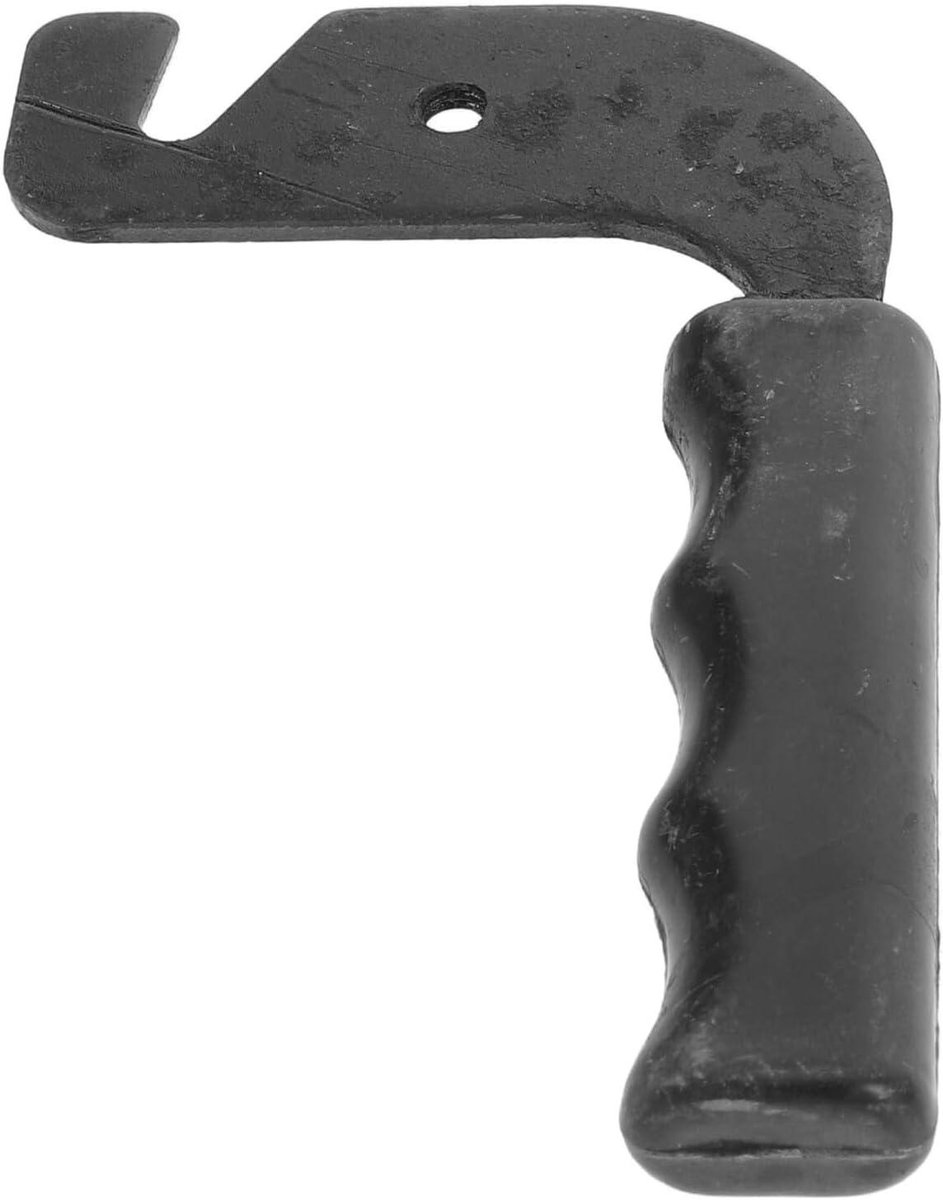 Kachel Deurhandgreep - Houtkachel Handgreep - Veilig Verwarmen - Hittebestendig Ontwerp - 11 x 7.5 x 1 cm - Zwart