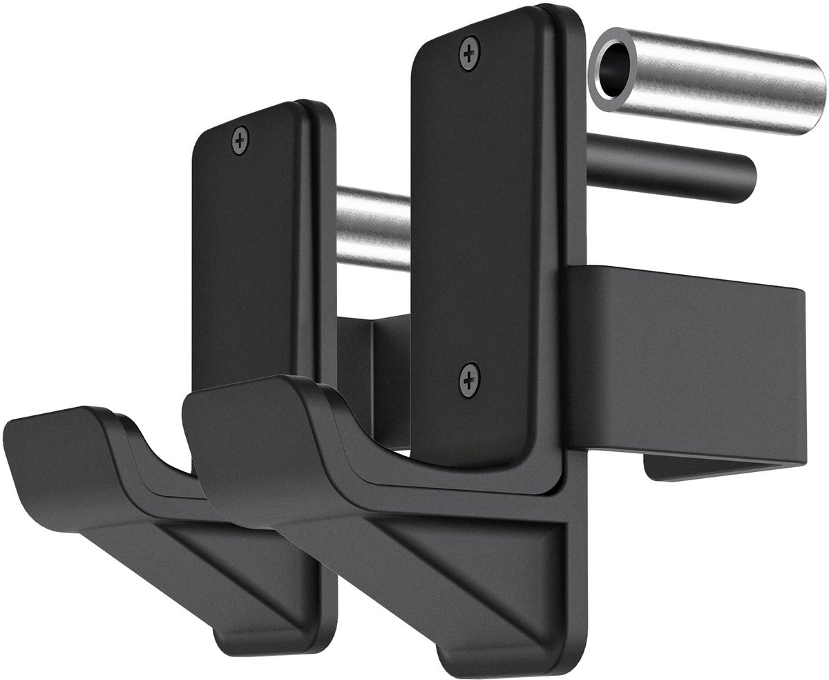 SnelShoppen - Kipika J-Hooks voor 2x2 inch Power Rack met 5/8" of 1" gat - Stalen Haken met Rubber Pads, Zware Squat Accessoires voor Krachttraining,