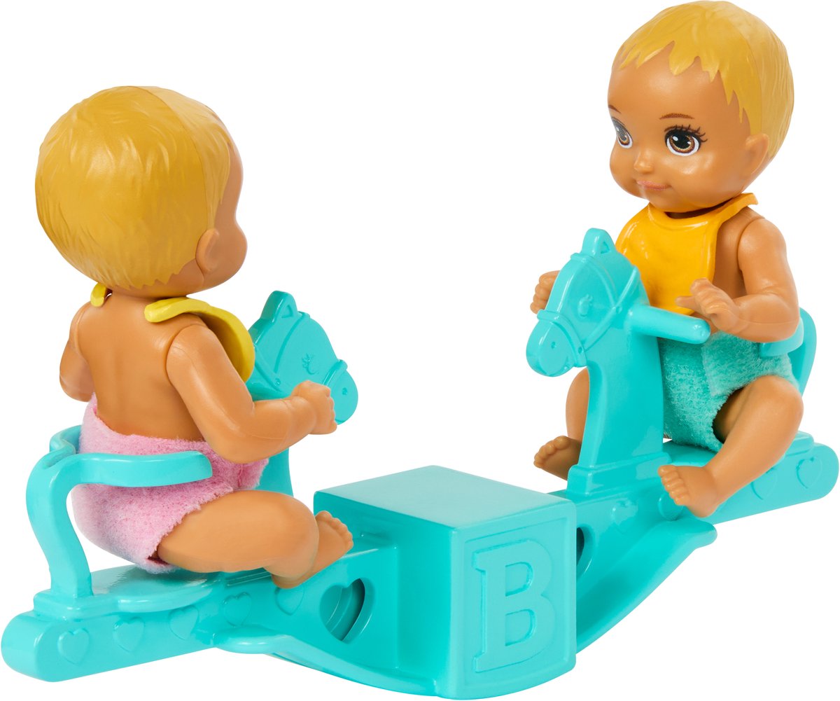 Barbie Skipper Babysitter - Babykamerspeelset met pop en tweeling — cadeau in Spellen & Speelgoed - foto 4