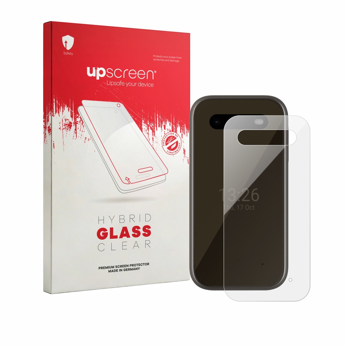 upscreen - Screenprotector voor HMD 2660 Flip 4G (Achterkant) - Folie Beschermfolie Beschermglas transparant