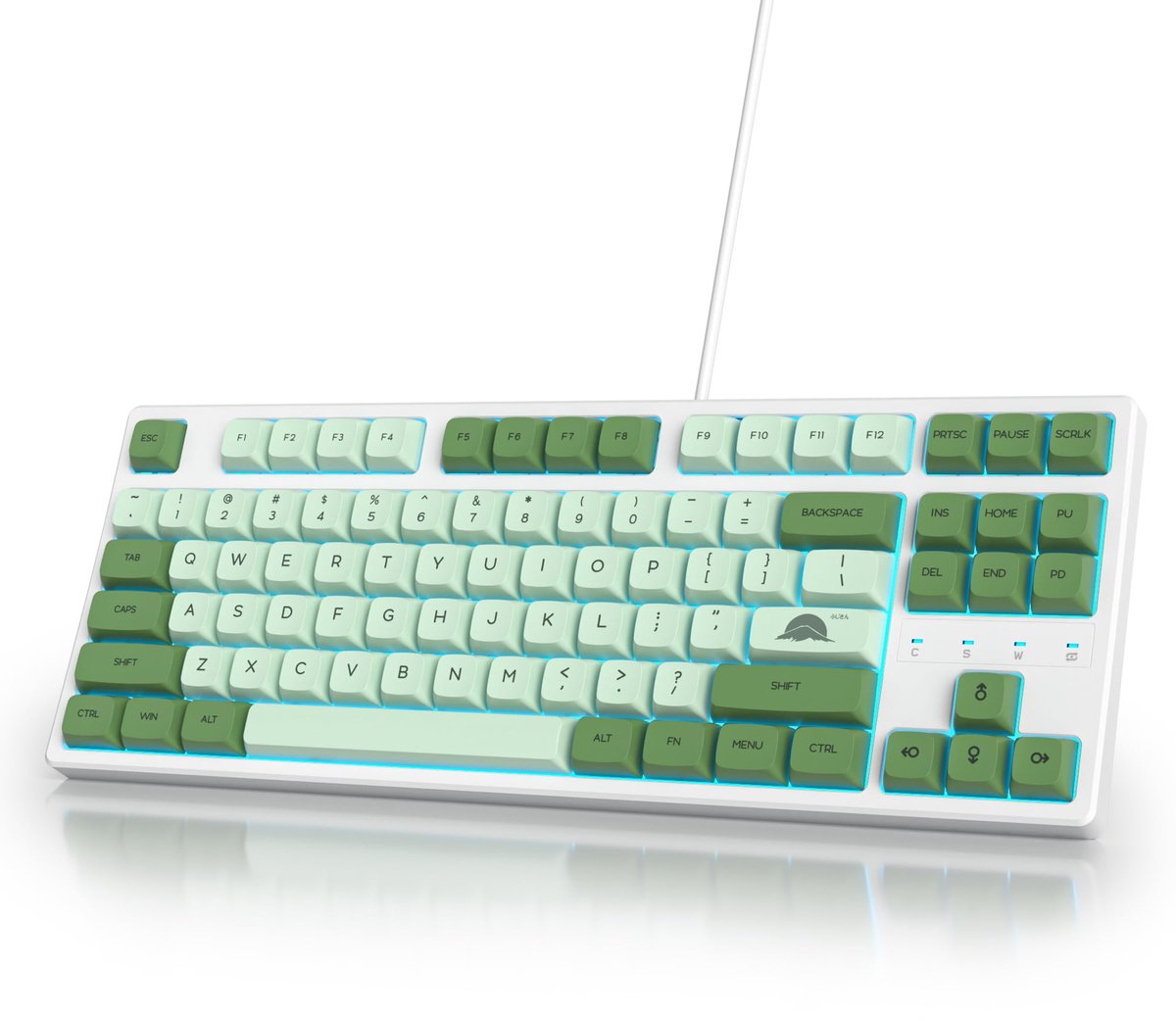 SnelShoppen - SbocKeeb Mechanisch Gaming Toetsenbord 75% Tenkeyless met Kabel, RGB Verlichting, Amerikaanse QWERTY Indeling voor Gaming en Thuisgebrui