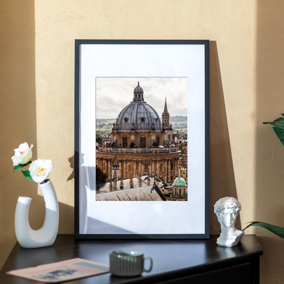 SnelShoppen - Walasis Fotolijst 40x60 Zwart met Passe-Partout - Houten Lijst voor Foto & Poster - Fotolijst met Acrylglas voor Thuis, Kantoor of Cadea