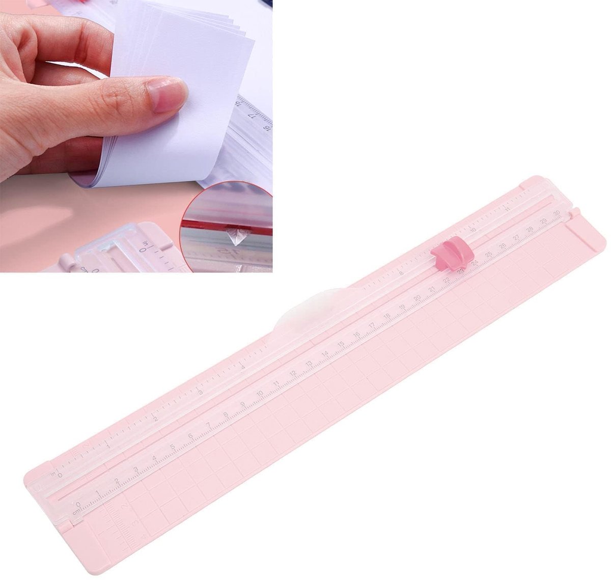 Dailygoods - Papiersnijder - Scrapbooking-tool - Nauwkeurig Snijden - A3 A4 B5 B6 - Bi-directioneel - Handig voor Creatieve Projecten - Lichtgewicht