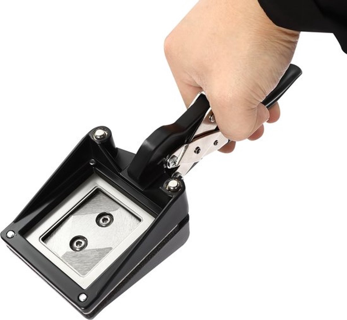 Fotosnijder Draagbaar - Handheld Snijmachine - Pasfoto Snijder - Snijformaat 3,5 x 4,5 cm - Nauwkeurig Snijden - Comfortabel Gebruik