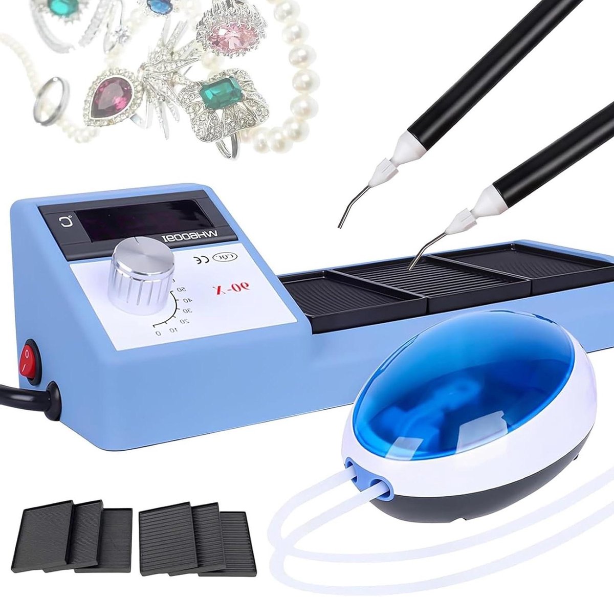Vacuüm Wax Machine - Micro Wax Inlay - Sieraden Plaatsen - Intelligent Controlesysteem - 0-90°C Temperatuur - Grijs