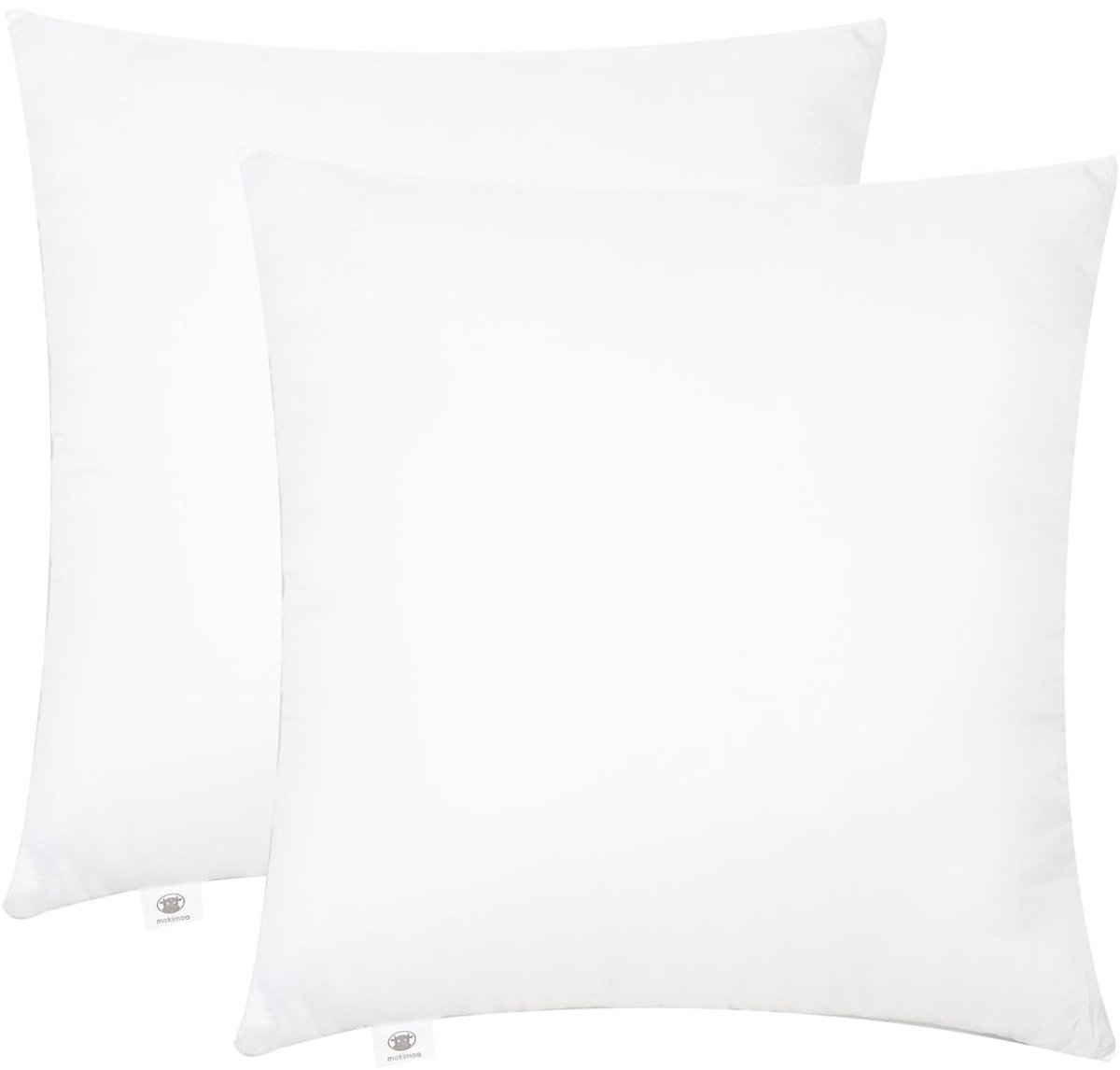 SnelShoppen - Makimoo Hoofdkussen Set van 2 - 60x60 cm Kussens voor Bed en Sofa, Polyester Binnenkussen, Sierkussen voor Woonkamer en Slaapkamer