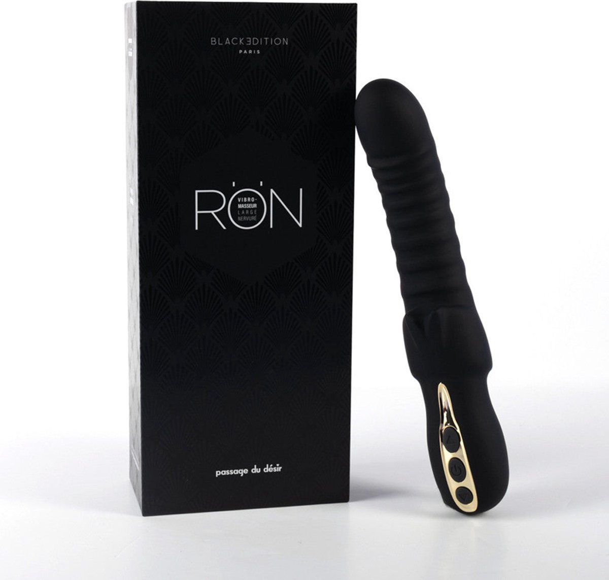 Ultratextured vibrator met brede ribbels RÖN