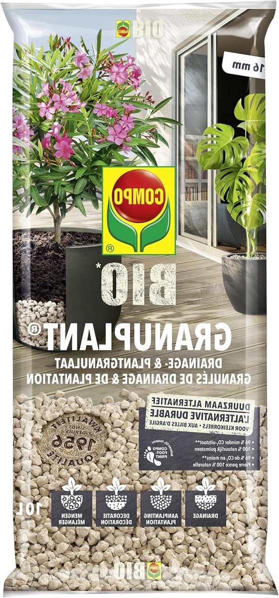 Plantaardige Grondverbeteraar - Puin Korrels - Planten Verzorgen - Natuurlijk Vulkanisch Gestoomd - 10 Liter - Grijs