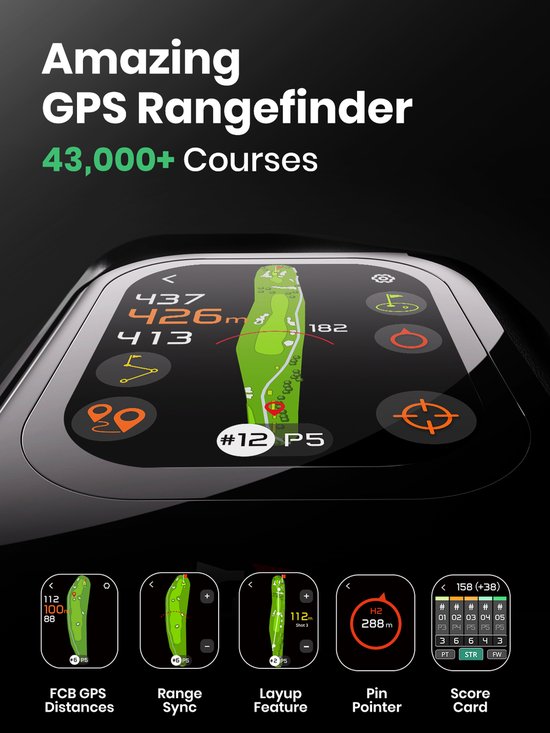 Mileseey GenePro G1 - Golf Rangefinder met GPS - 43.000+ Golfbanen van Mileseey — afbeelding 2