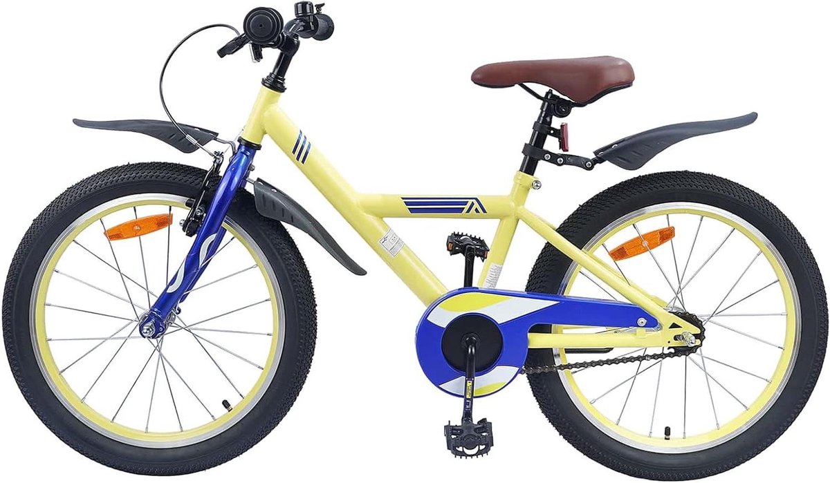 Kinderfiets Kinderfietsen Fiets Fietsen in de buurt Verstelbare handvatten 20 Inch Geel