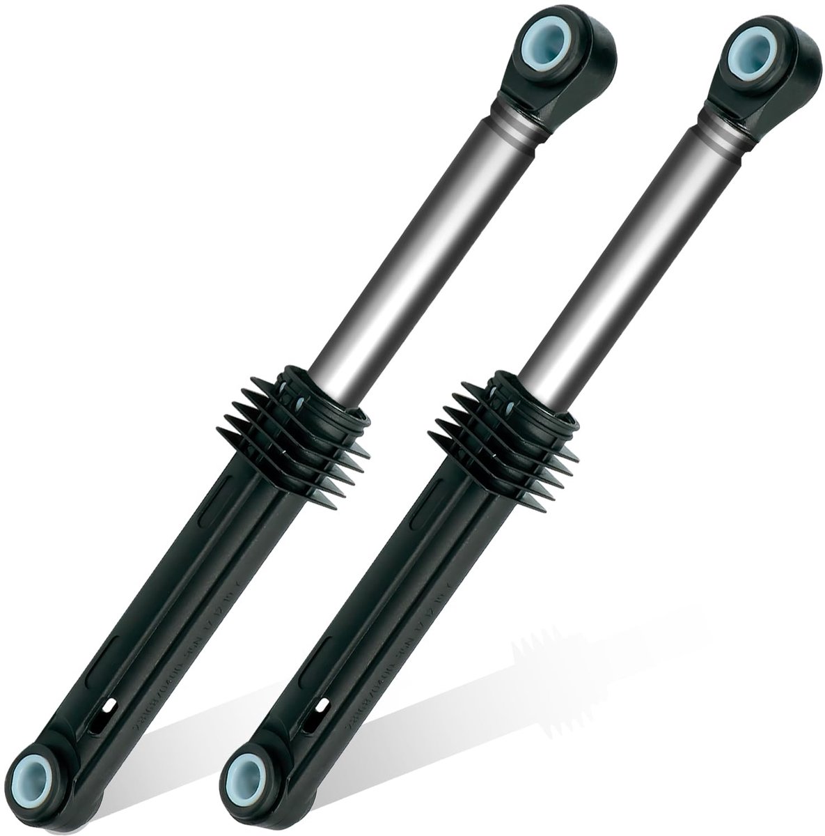 SnelShoppen - 2 Schokdempers Wasmachine 85N Ø 11 mm Lengte 295 mm - 205 mm Vervangend Onderdeel voor Beko Arcelik MONTERAL