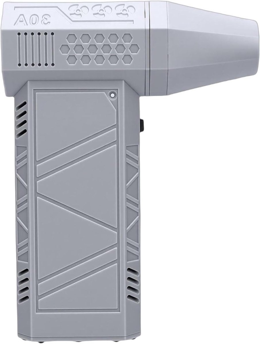 Draadloze Luchtstofzuiger - Elektrische Blazer - Stof Verwijderen - Krachtige Borstelloze Motor - 200 W - Grijs