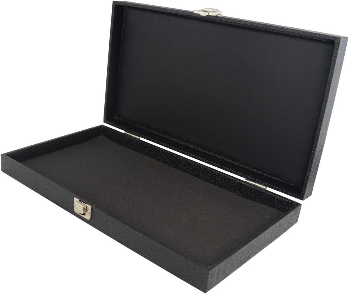 Opbergkist Sieraden - Display Koffer Organizer - Sieraden Presenteren - Met Keuze Inzetstuk - 375mm x 210mm - Zwart