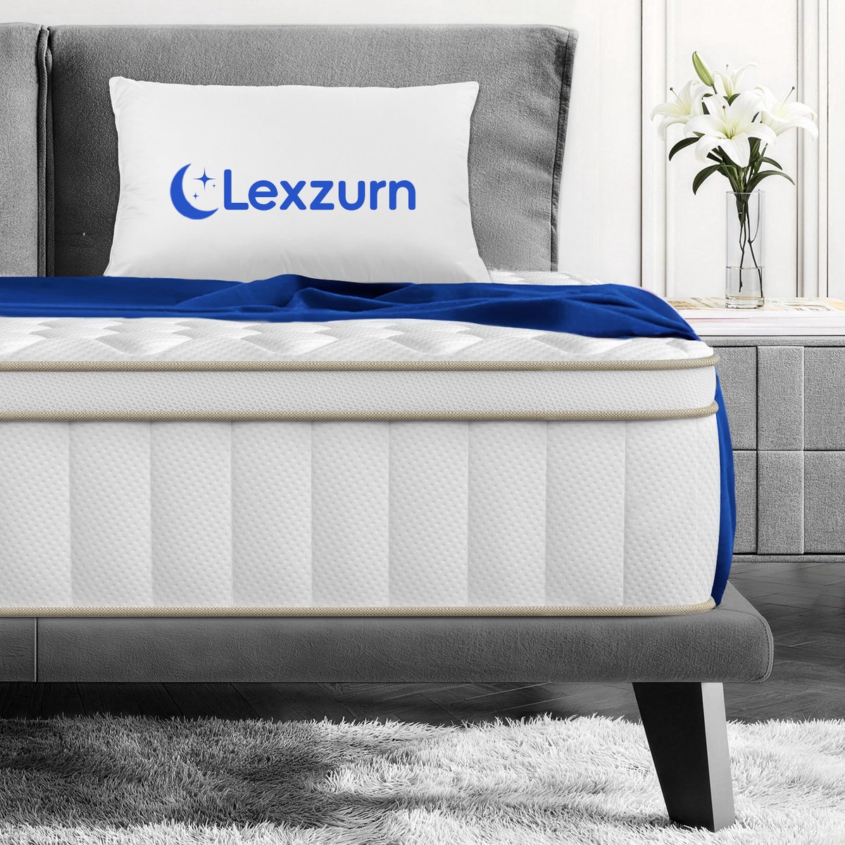 Lexzurn Matras 80x200 cm - Pocketvering Matras